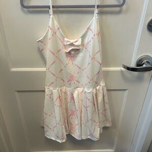 Motion White Dress with Pink Accents-NWT
